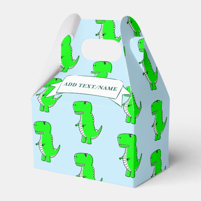 Ballotins Dessin Dinosaure Vert bleu personnalisé (Verso)
