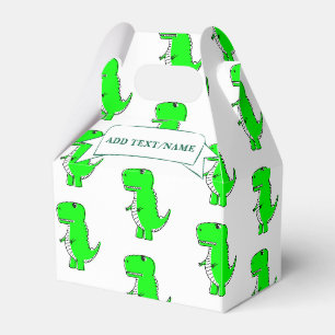 Ballotins Dessin Dinosaure Vert Personnalisé Blanc