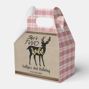 Ballotins Deux Filles sauvages Cerf de bois 2e anniversaire