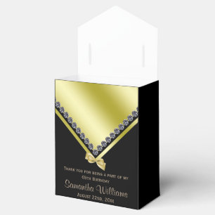 Ballotins Diamants mousseux et Bow or 65e anniversaire