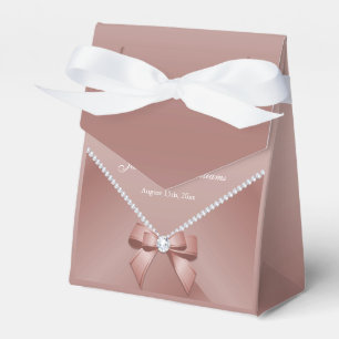 Ballotins Diamants romantiques et Bow or Rose 30e anniversai