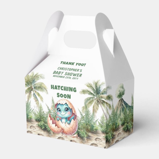 Ballotins Dino Hatching Bientôt Baby Boy Merci Box (Verso)