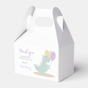 Ballotins Dinosaur Fille rose bleu Lilac fête d'anniversaire