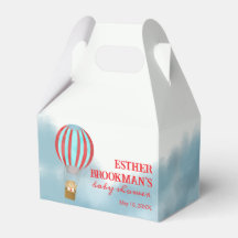 Douce Baby Shower avec un Ourson Volant au-Dessus 