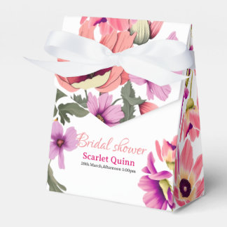 Ballotins Douche fleur sauvage moderne rose vif