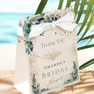 Ballotins Douche nuptiale eucalyptus parties scintillant mer