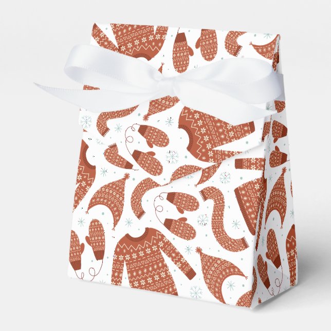 Ballotins Douille de Noël moche Casquette Scarf Rouge Blanc (Verso)