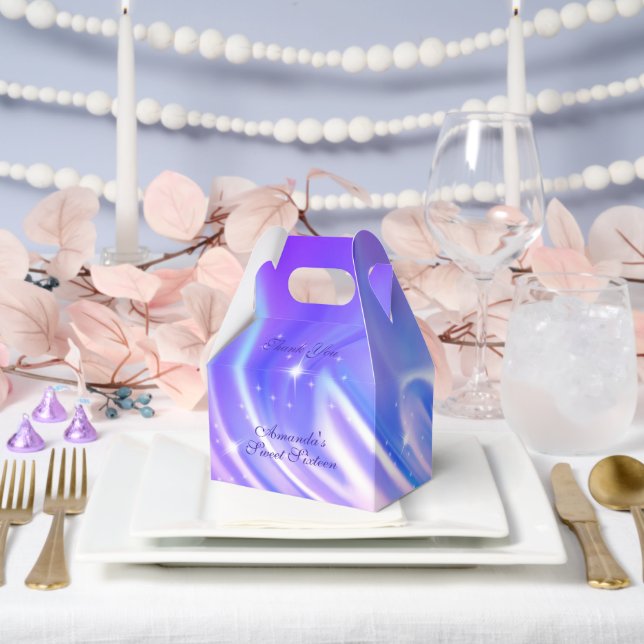 Ballotins Douze ans rose iridescent violet bleu (Mariage)