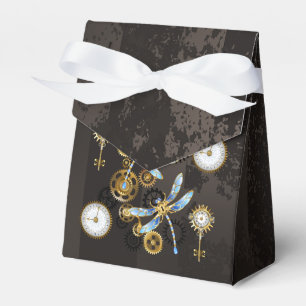 Ballotins Dragonflies de Steampunk sur arrière - plan rayé b