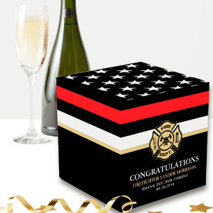 Ballotins Drapeau de la ligne rouge des pompiers, remise des