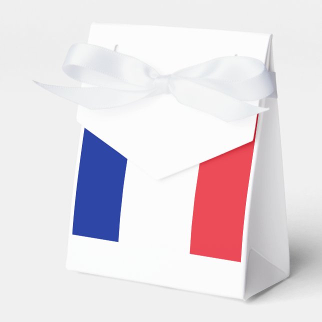 Ballotins Drapeau Français France Thème Fête Faveurs Box (Verso)
