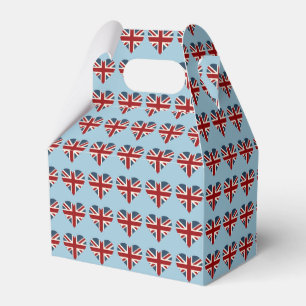 Ballotins Drapeau Union Jack en forme de coeur