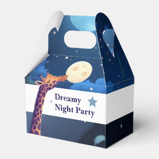 Ballotins Dreamy Night Party Giraffe Kids Favor Box