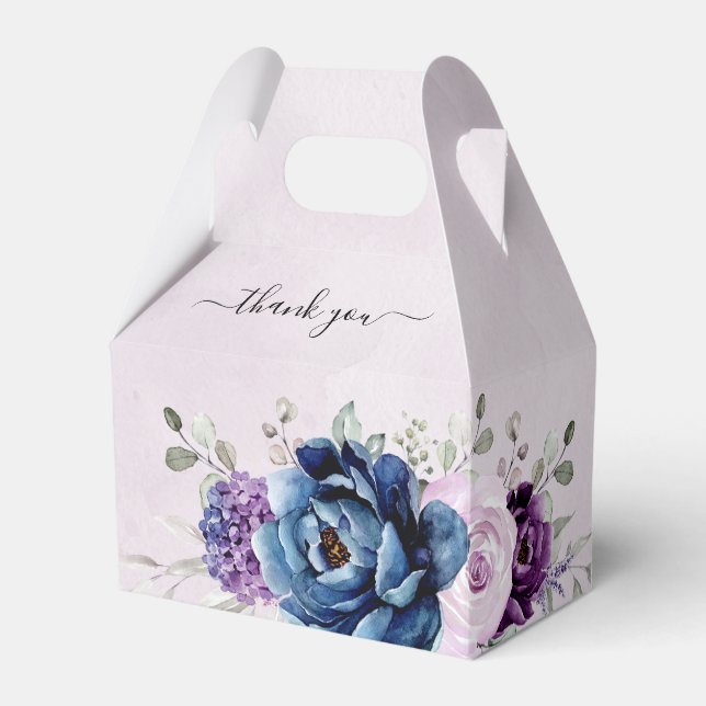 Ballotins Dusty Bleu pourpre Lilac Blooms Fête des mariées F (Verso)