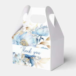 Ballotins Dusty Blue Floral Mariage or