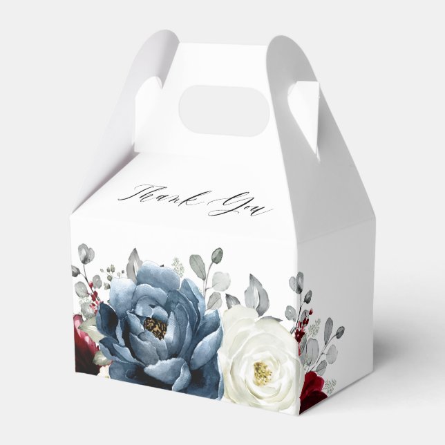 Ballotins Dusty Blue Mauve Rose rose ardoise Mariage floral (Verso)