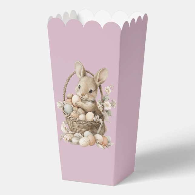Ballotins Easter bunny with flowers and Easter eggs (Recto)
