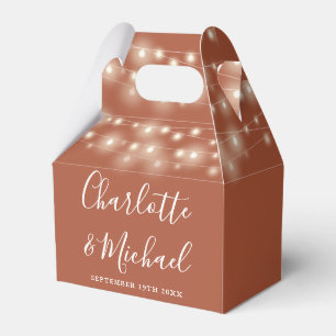 Ballotins Éclairage à chaîne de Terracotta Signature Script 