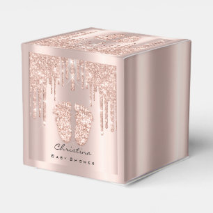 Ballotins Effet de Parties scintillant Rose des baby showers