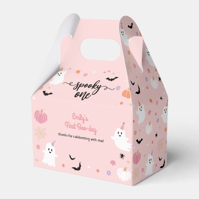 Ballotins Éffrayant Un Halloween mignonne Fantôme rose 1er a (Verso)