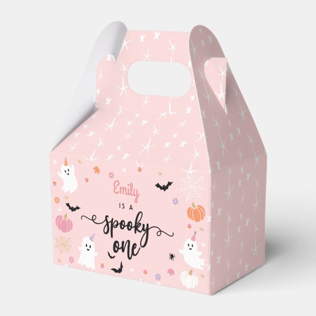 Ballotins Éffrayant Un Halloween mignonne Fantôme rose 1er a (Verso)