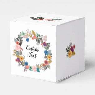 BALLOTINS EID MUBARAK FLORAL WREATH FAVORISER CUBE BALLOTIN