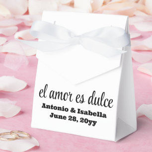 Ballotins El amor es dulce mariage accueil pour invités