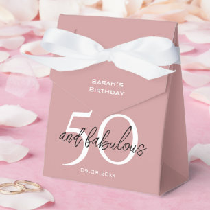 Ballotins Elégant 50 ans & Fabulux Anniversaire Rose Poussié