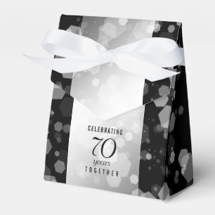 Ballotins Élégant 70e anniversaire de Mariage Platinum