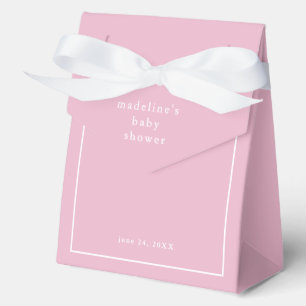 Ballotins Elégant Baby shower simple filles roses