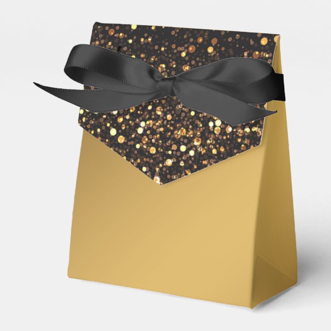Ballotins Elégant Black Gold Parties scintillant Formal (Verso)