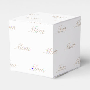 Ballotins Elégant blanc beige personnalisé nom texte chic