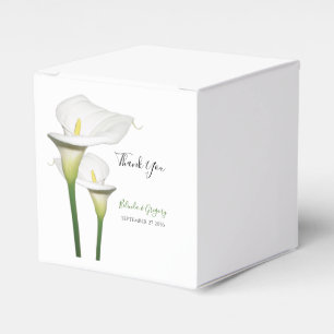 Ballotins Elégant blanc Calla Lilies Mariage