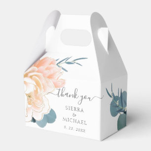 Ballotins Elégant blanc Peach Crème Mariage floral