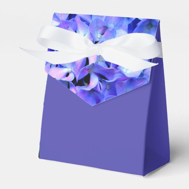 Ballotins Élégant bleu violet clair magenta hydrangée floral (Verso)