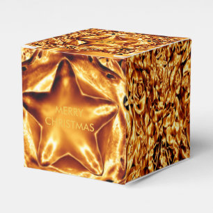 Ballotins Élégant Chic Or Cuivre Étoiles de Noël brillant
