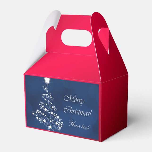 Ballotins Elegant Christmas Tree Favor Box (Verso)