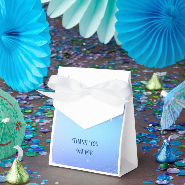 Ballotins Elégant design Blue Sparkle pour les invitations d (Fête)