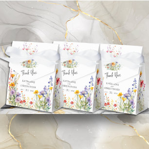 Ballotins Élégant Fleur sauvage coloré Merci Mariage