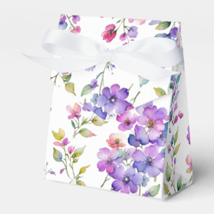 Ballotins Élégant fleurs sauvages d'aquarelle rose violet