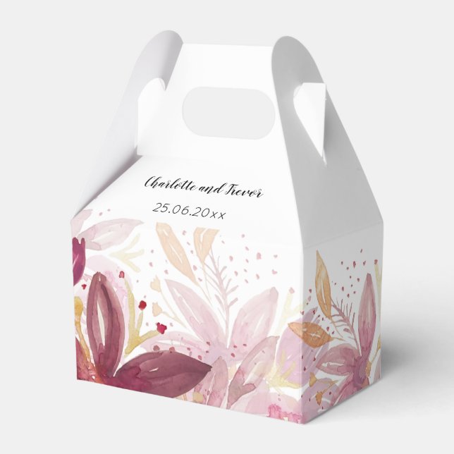 Ballotins Élégant floral en terre cuite (Verso)