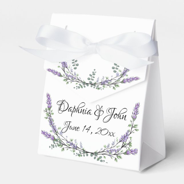 Ballotins Elégant Lavender Eucalyptus Aquarelle personnalisa (Verso)