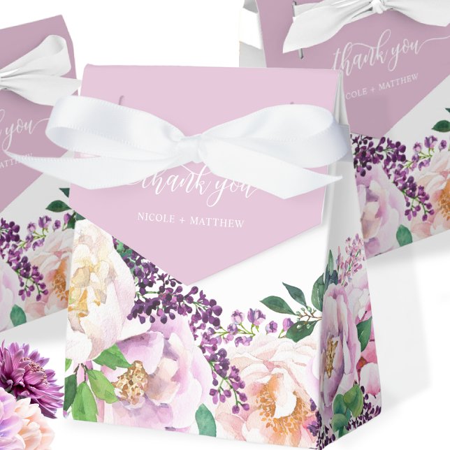 Ballotins Élégant Lilac et Purple Pastel Floral (Créateur téléchargé)
