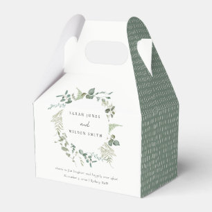 Ballotins Élégant Mariage Botanique Eucalyptus Aquarelle