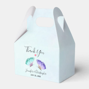 Ballotins Élégant Mariage de papillon aquarelle Duo