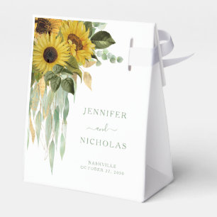 Ballotins Élégant Mariage de tournesols floraux
