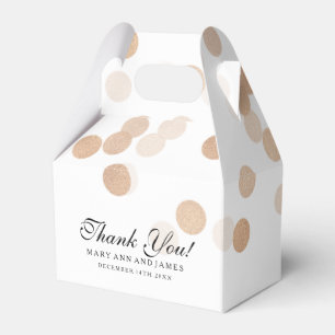 Ballotins Elégant Mariage Faux Cuivre Foil Parties scintilla