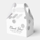 Elégant Mariage Faux Parties scintillant Argent Fo