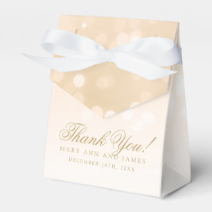 Ballotins Élégant Mariage Gold Bokeh Éclairage