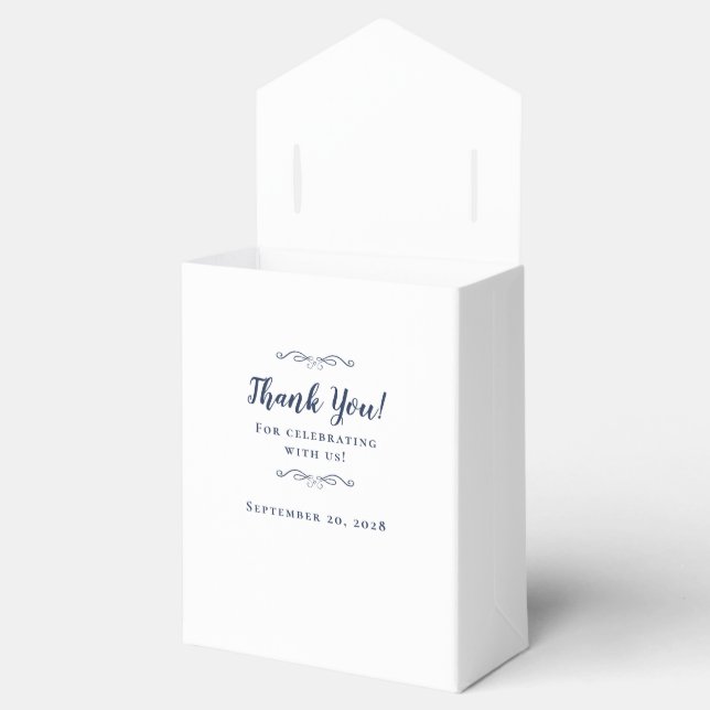 Ballotins Elégant mariage invité Merci Couple Navy Blue (Ouvert)